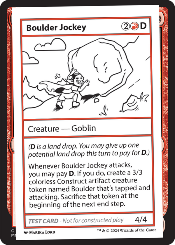 Boulder Jockey [Mystery Booster 2 Playtest Cards] on Sale