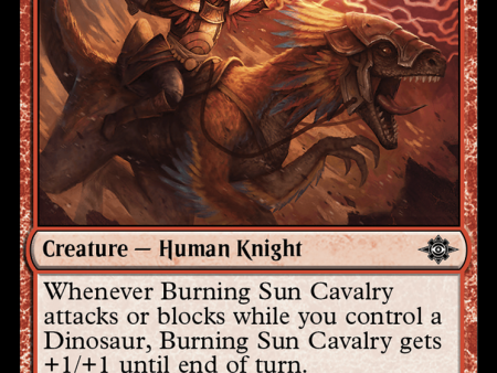 Burning Sun Cavalry [The Lost Caverns of Ixalan] Online Hot Sale