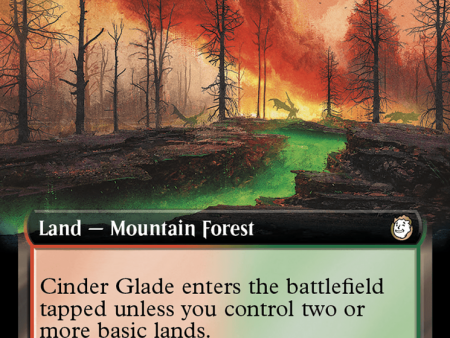 Cinder Glade (Extended Art) (Surge Foil) [Fallout] For Cheap