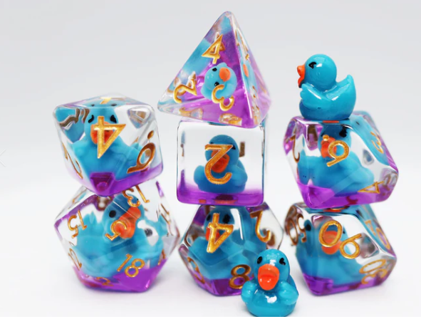 Duck on the Pond RPG Dice Set Fashion