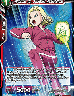 Android 18, Stalwart Assistance (Unison Warrior Series Boost Tournament Pack Vol. 7) (P-365) [Tournament Promotion Cards] Discount