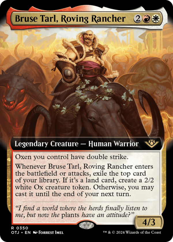 Bruse Tarl, Roving Rancher (Extended Art) [Outlaws of Thunder Junction] Cheap