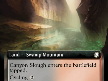 Canyon Slough (Extended Art) (Surge Foil) [Fallout] For Cheap