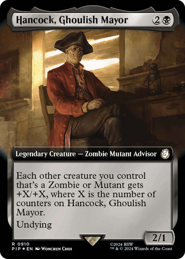 Hancock, Ghoulish Mayor (Extended Art) (Surge Foil) [Fallout] Supply