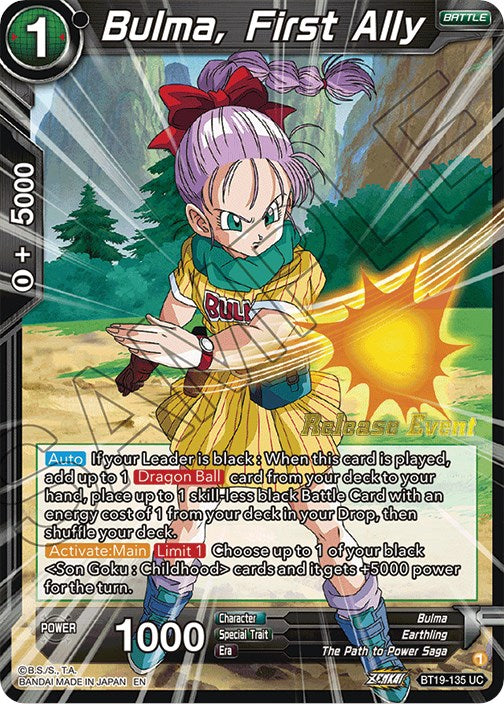 Bulma, First Ally (Fighter s Ambition Holiday Pack) (BT19-135) [Tournament Promotion Cards] Online Sale