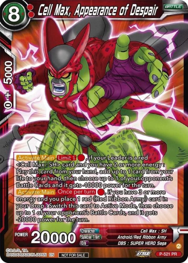 Cell Max, Appearance of Despair (Zenkai Series Tournament Pack Vol.5) (P-521) [Tournament Promotion Cards] Sale