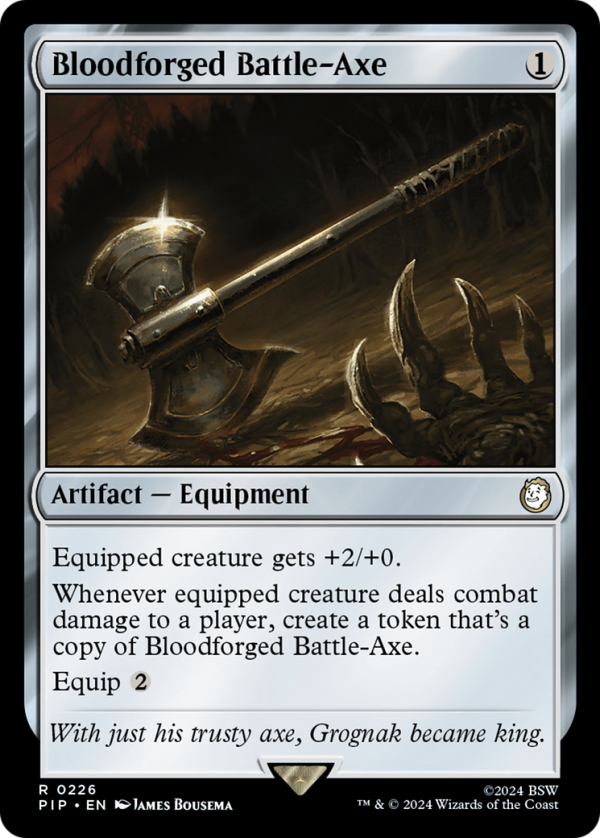 Bloodforged Battle-Axe [Fallout] For Discount