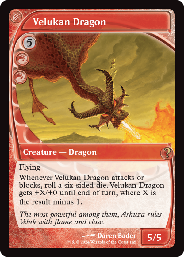 Velukan Dragon (Future Sight) [Mystery Booster 2] Online now