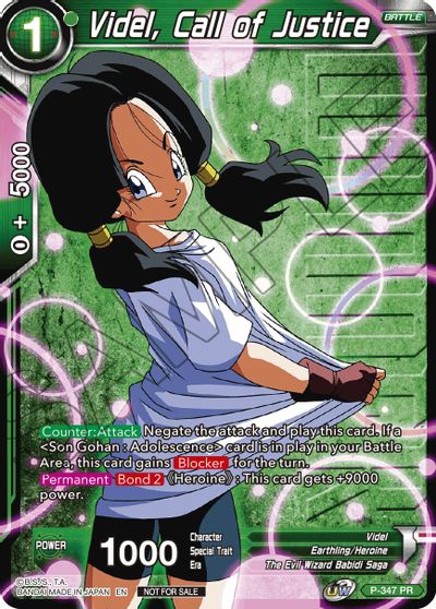 Videl, Call of Justice (Winner Stamped) (P-347) [Tournament Promotion Cards] Online now