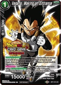 Vegeta, Making an Entrance (Top 16 Winner) (BT7-101) [Tournament Promotion Cards] Online Hot Sale