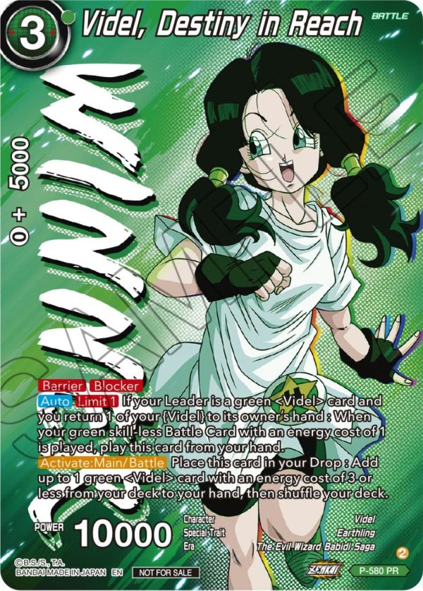 Videl, Destiny in Reach (Zenkai Series Tournament Pack Vol.7) (Winner) (P-580) [Tournament Promotion Cards] Discount