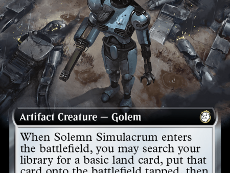 Solemn Simulacrum (Extended Art) (Surge Foil) [Fallout] Online Hot Sale