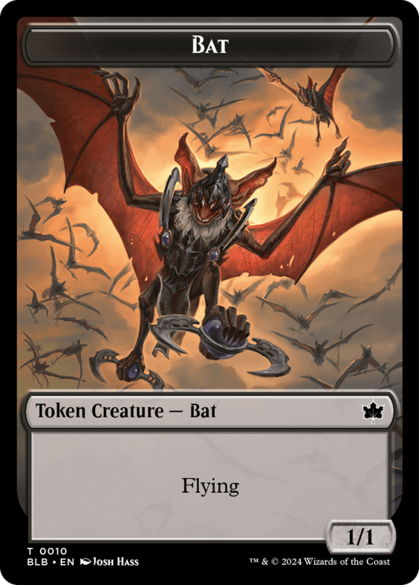 Bat    Warren Warleader Double-Sided Token [Bloomburrow Tokens] Supply