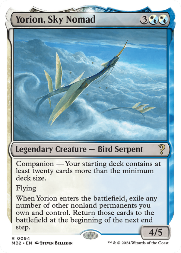 Yorion, Sky Nomad (White Border) [Mystery Booster 2] Online