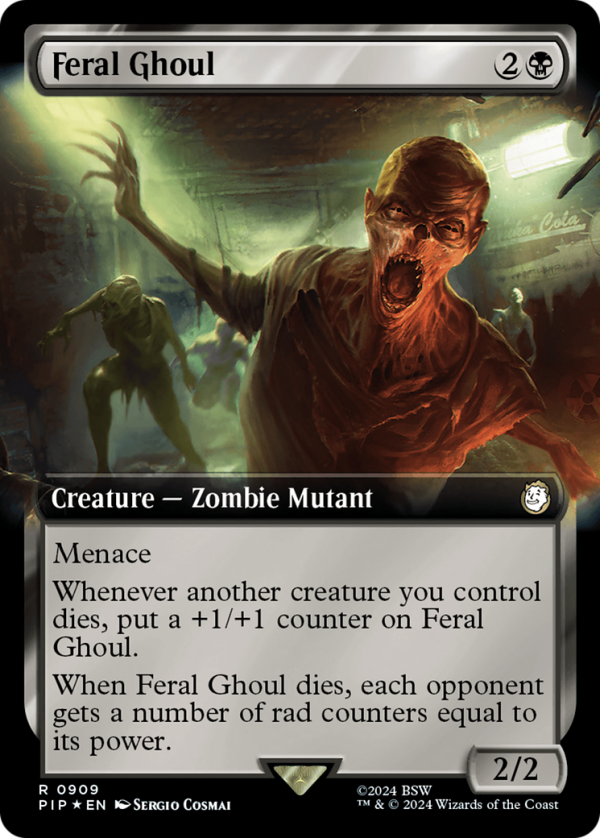 Feral Ghoul (Extended Art) (Surge Foil) [Fallout] Online Hot Sale