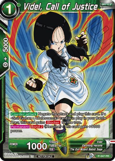 Videl, Call of Justice (P-347) [Tournament Promotion Cards] Online Sale