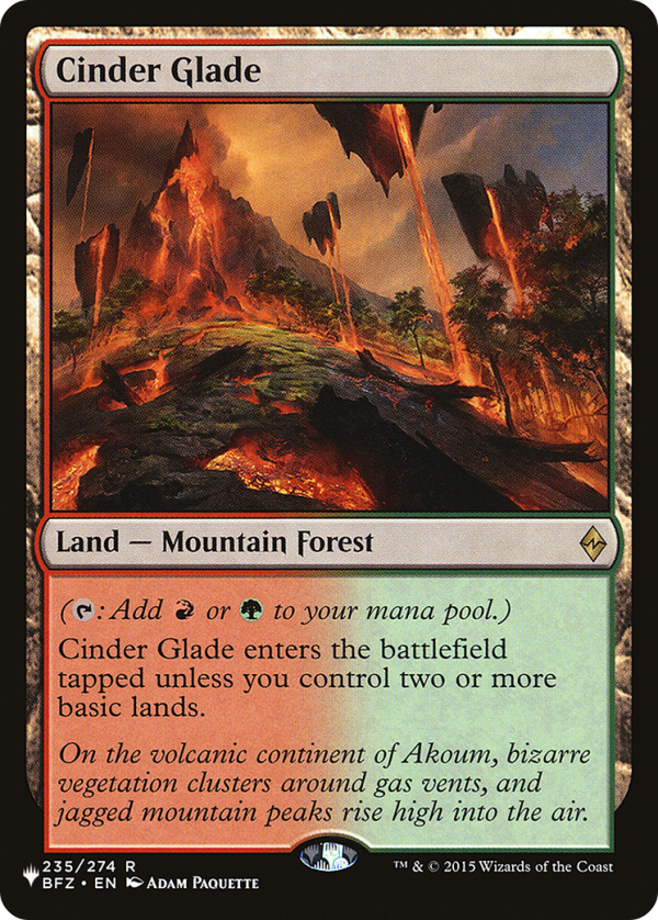 Cinder Glade [The List] For Cheap