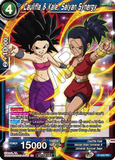 Caulifla & Kale, Saiyan Synergy (P-345) [Tournament Promotion Cards] Online now