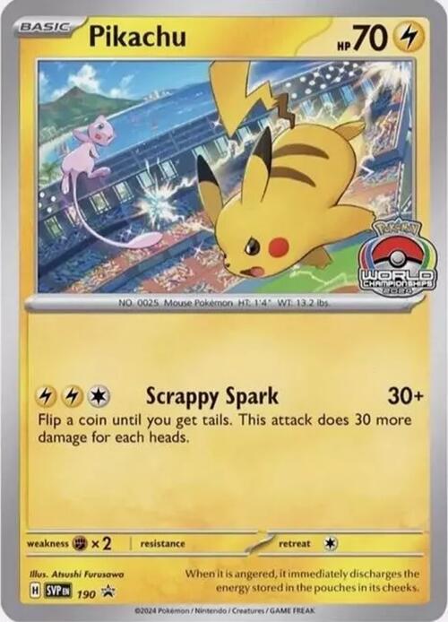 Pikachu (190) [Scarlet & Violet: Black Star Promos] on Sale