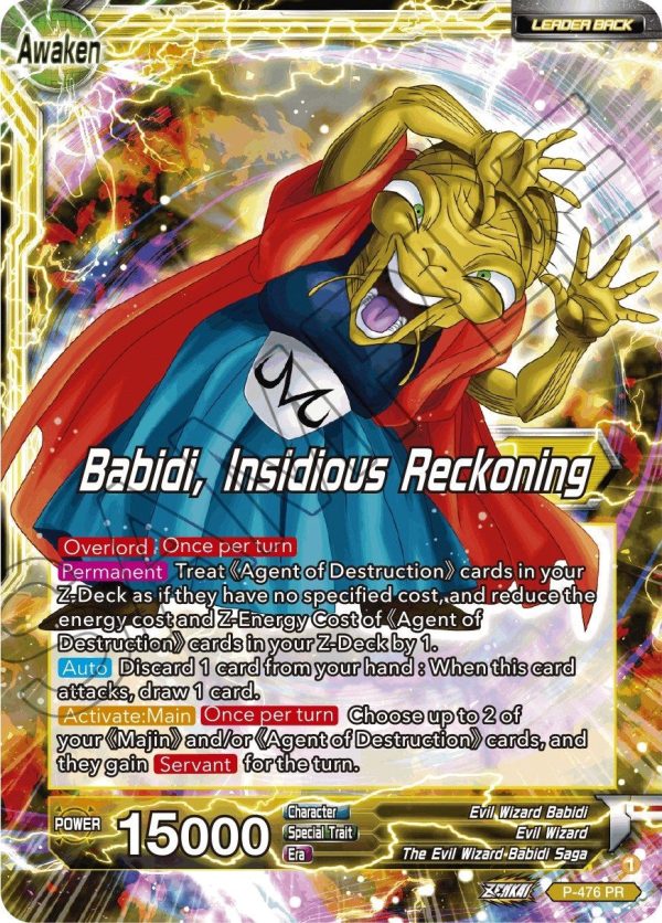 Babidi    Babidi, Insidious Reckoning (Silver Foil) (P-476) [Tournament Promotion Cards] Sale