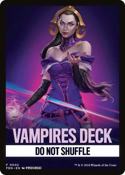 Vampires Deck Theme Card [Foundations Tokens] For Sale