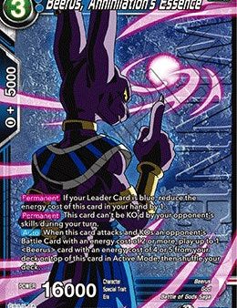 Beerus, Annihilation s Essence (Tournament Pack Vol. 8) (Winner) (P-384) [Tournament Promotion Cards] Online Sale