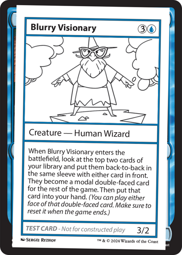 Blurry Visionary [Mystery Booster 2 Playtest Cards] For Sale