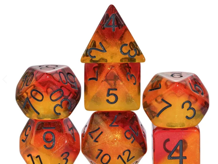 Fiery Sweets RPG Dice Set For Sale