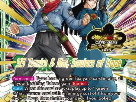 Trunks & Mai    SS Trunks & Mai, Saviors of Hope (2023 Worlds ZENKAI 06 Leader Set) (BT23-071) [Tournament Promotion Cards] Online Sale