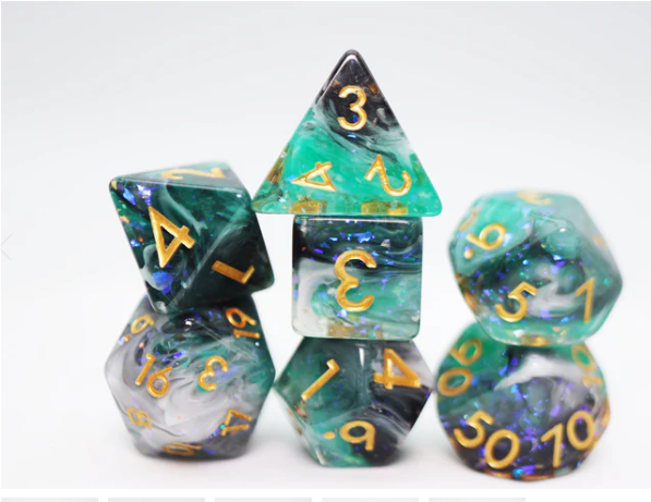 Forest Fog RPG Dice Set Sale