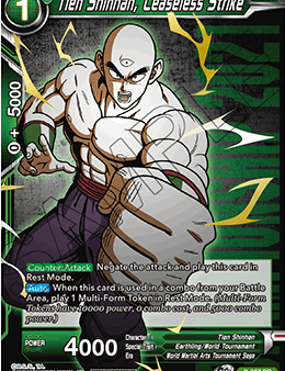 Tien Shinhan, Ceaseless Strike (Gold Stamped) (P-357) [Tournament Promotion Cards] For Discount