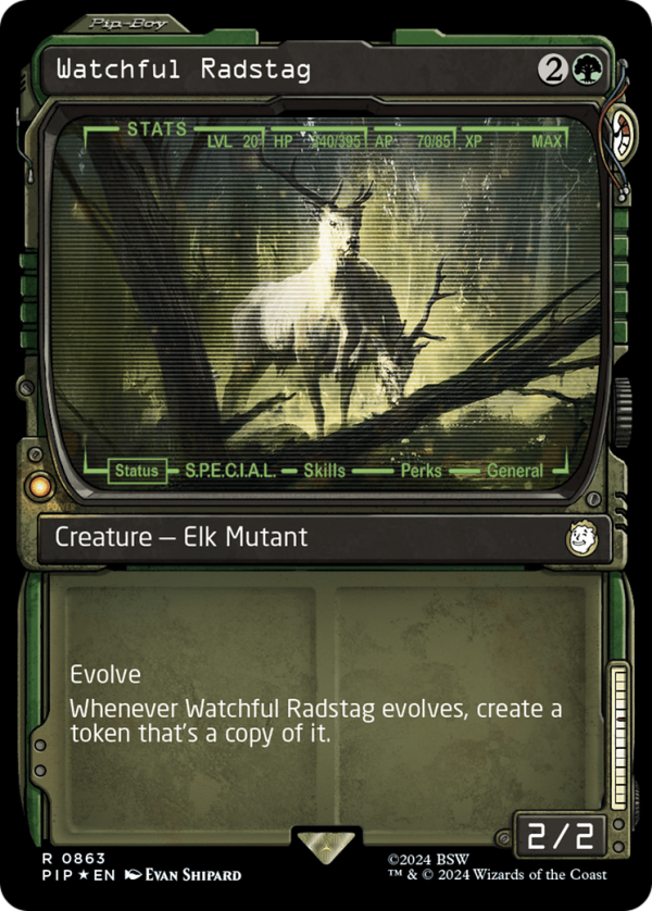 Watchful Radstag (Showcase) (Surge Foil) [Fallout] Online