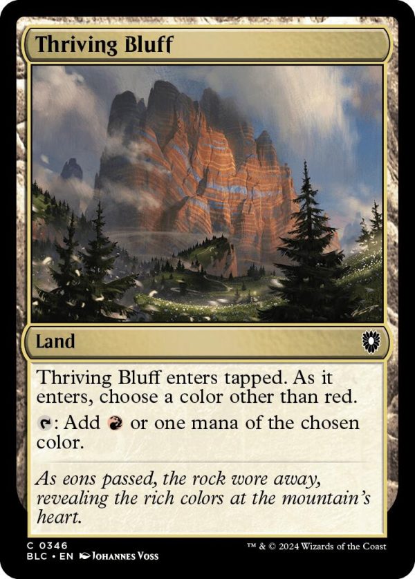 Thriving Bluff [Bloomburrow Commander] For Cheap