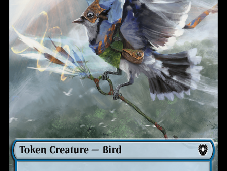 Bird (011)    Shark Double-Sided Token [Bloomburrow Commander Tokens] Sale