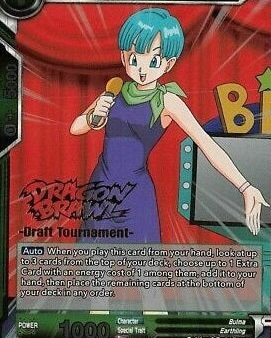 Bulma, Genius Inventor (Dragon Brawl Draft Tournament Gold Stamped) (DB1-047) [Promotion Cards] Online now