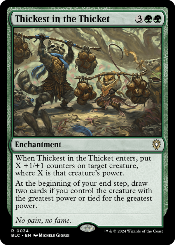 Thickest in the Thicket [Bloomburrow Commander] on Sale