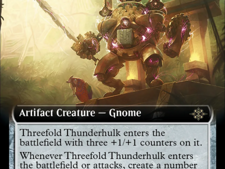 Threefold Thunderhulk (Extended Art) [The Lost Caverns of Ixalan] Online Sale