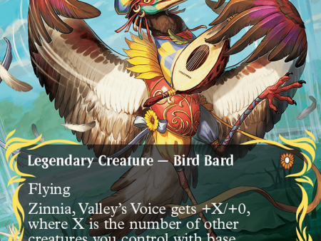 Zinnia, Valley s Voice (Borderless) (Raised Foil) [Bloomburrow Commander] Cheap