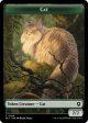 Cat    Beast (025) Double-Sided Token [Bloomburrow Commander Tokens] Discount