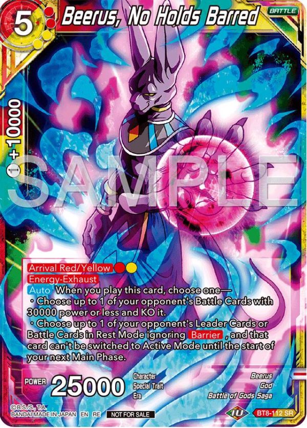 Beerus, No Holds Barred (Deluxe Pack 2024 Vol.2) (BT8-112) [Promotion Cards] For Discount