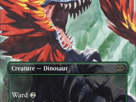 Hulking Raptor (Borderless) [The Lost Caverns of Ixalan] Online Hot Sale