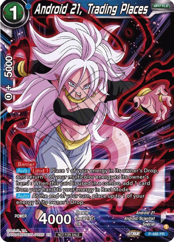 Android 21, Trading Places (Zenkai Series Tournament Pack Vol.3) (P-486) [Tournament Promotion Cards] Online Hot Sale