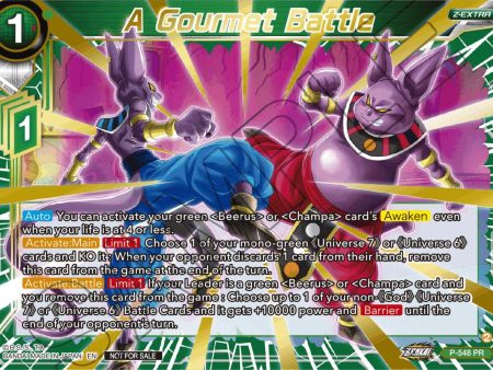 A Gourmet Battle (Championship Z Extra Card Pack 2023) (Gold-Stamped) (P-548) [Tournament Promotion Cards] Discount