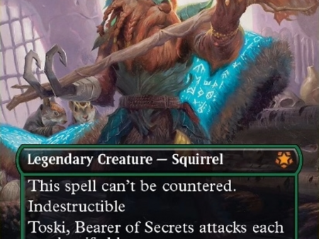 Toski, Bearer of Secrets (Borderless) [Bloomburrow Special Guests] For Sale