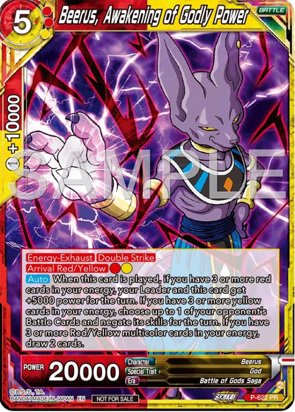 Beerus, Awakening of Godly Power (Deluxe Pack 2024 Vol.2) (P-622) [Promotion Cards] Supply