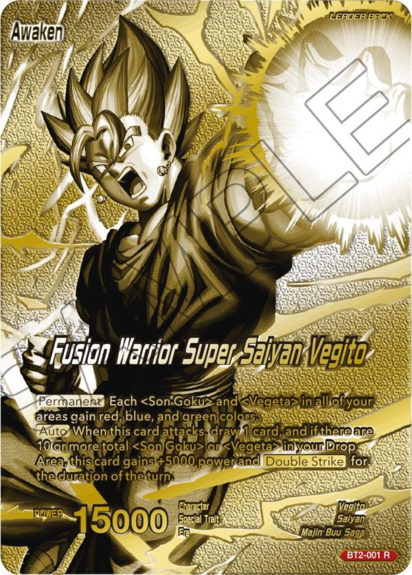 Vegito    Fusion Warrior Super Saiyan Vegito (Championship 2023 Golden Card Vol.3) (BT2-001) [Tournament Promotion Cards] Cheap