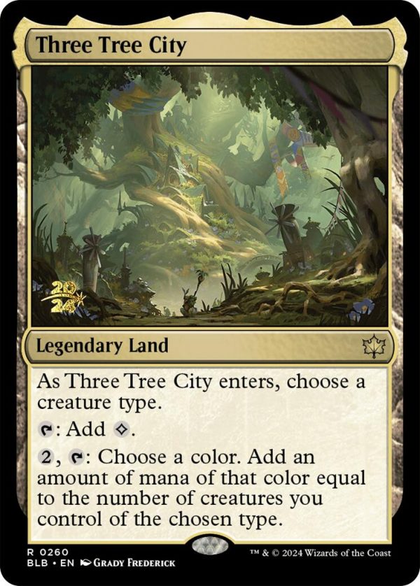 Three Tree City [Bloomburrow Prerelease Promos] Sale