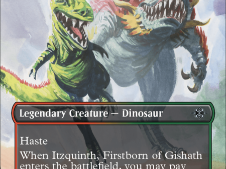 Itzquinth, Firstborn of Gishath (Borderless) [The Lost Caverns of Ixalan] For Cheap