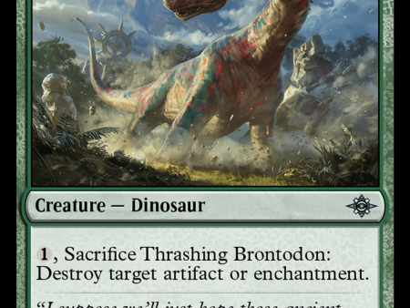 Thrashing Brontodon [The Lost Caverns of Ixalan] on Sale