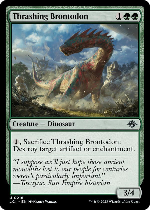 Thrashing Brontodon [The Lost Caverns of Ixalan] on Sale